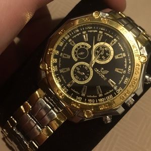 Men’s gold and silver watch FREE SHIPPING!
